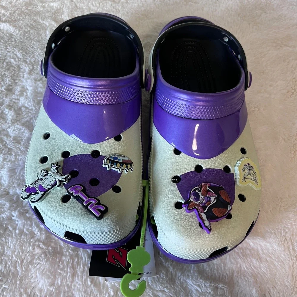 Crocs Dragon Ball Z Frieza Classic Clog Purple White Mens 8 Womens 10 211202-90H